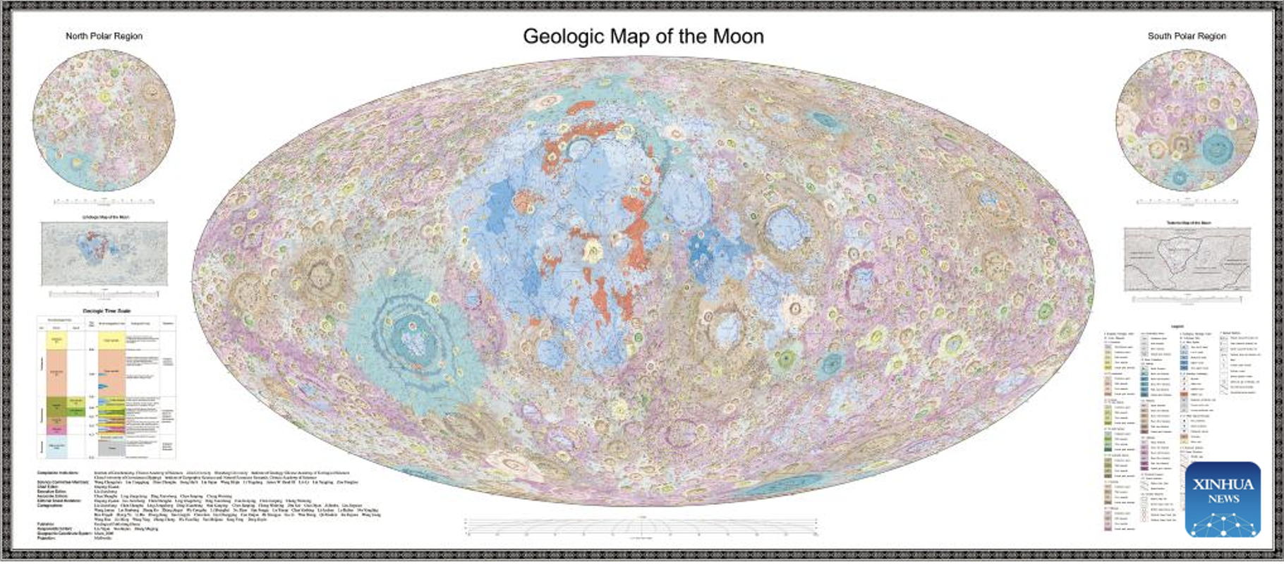 Geologic atlas of the moon at 1:2.5 million published